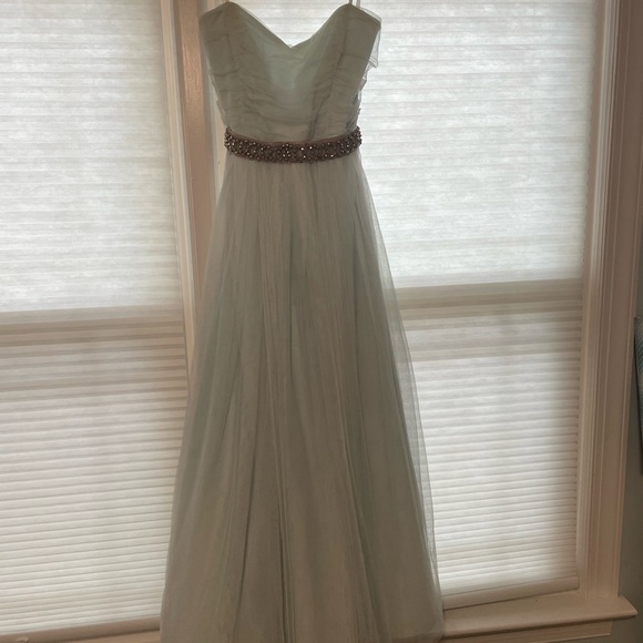 Light blue prom dress worn once, 6-way dress - Picture 2 of 6